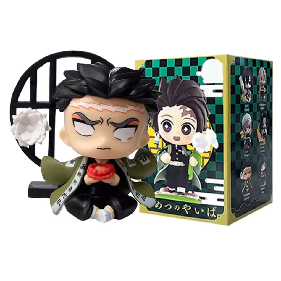 ! Аниме Клинок, рассекающий демонов Фигурка-сюрприз Танджиро Камадо Незуко мультяшная ПВХ Модель Настольное украшение Детский Рождество Новый Год Подарок