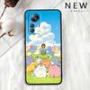Мультяшный Аниме Капибара Арт Для Xiaomi Mi 15 14 13 13T 12 12T 12S 11 11i 11T Pro Ultra Lite 5G Черный Мягкий Чехол для Телефона