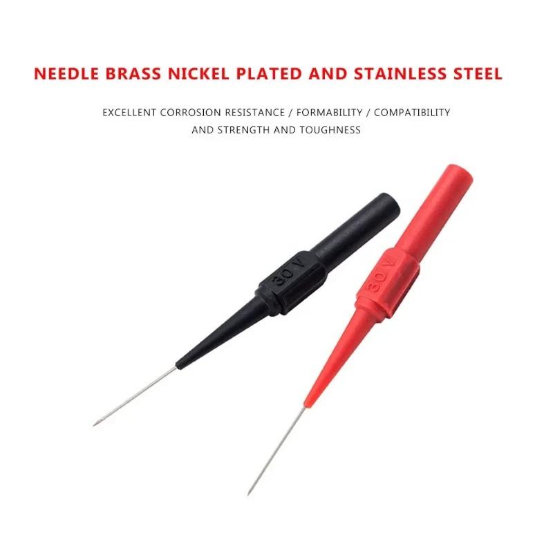 10Pcs Automotive Kit Machine 1mm Diagnostic Tools Multimeter Test Lead Extention Back Piercing Needle Tip Probes Autotools