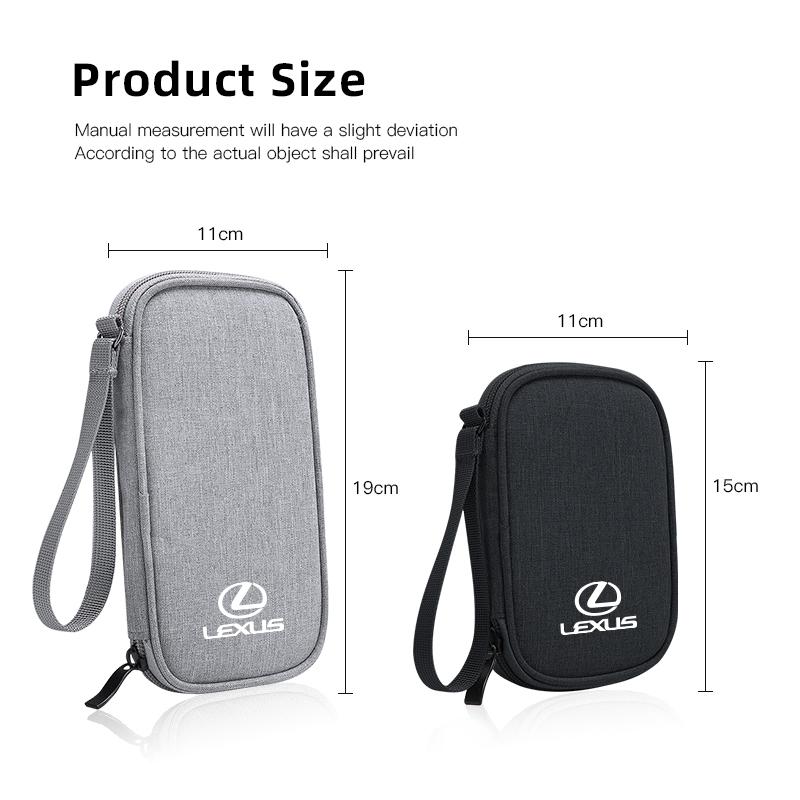 Car Key Bag ID Card Earphone Charger Storage Box For Lexus F-SPORT ES RX NX LS UX LM LX GX LC RZ IS CT GS RC HS SC TX LBX IS300