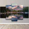 Landscape Canvas Posters Home Decor 5 Pieces Natural Lake Paintings Wall Art Scenery Pictures Modular Living Room Decor No Frame