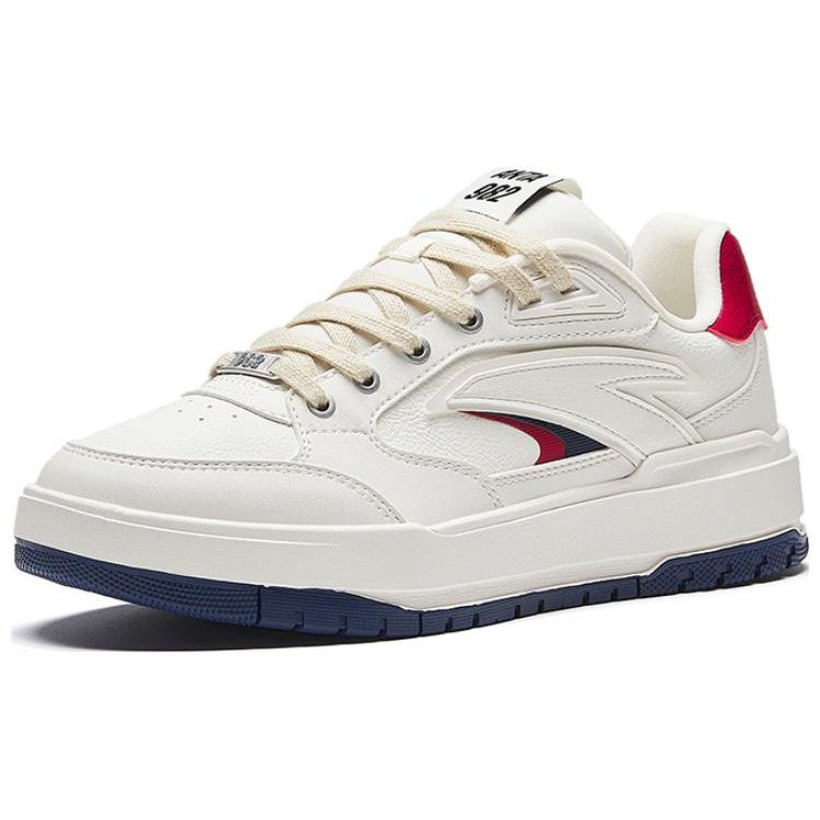 Anta Удобные универсальные легкие низкие кроссовки для скейтбординга женские кроссовки белые красные 122348067-3