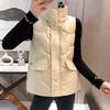 Женский свободный и модный повседневный жилет для осени и зимы