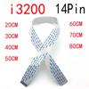 KYJET 10pcs Inkjet Printer 14pins Data Cable I3200 Print head For Epson 4720 I3200 Printhead FFC Flat Cable 15mm width 40cm long