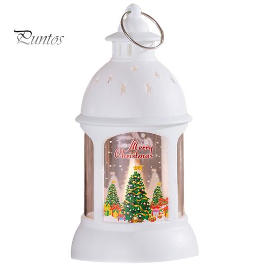 Рождественская светодиодная лампа Tealight, мягкое мерцание, питание от батареи, портативный фонарь Санта-Клауса, подвесной орнамент