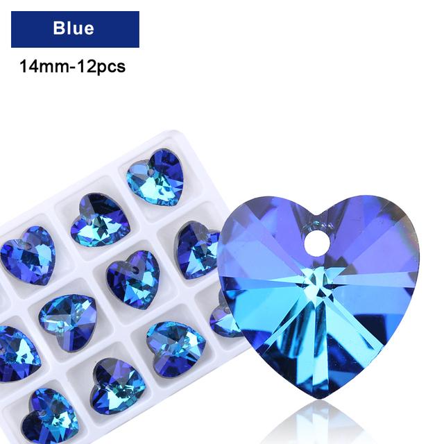 Разноцветный кулон в форме сердца, стеклянные бусины-бабочки, хрустальные подвески в форме звезды для женщин, изготовление ювелирных изделий, ожерелья, серьги, фурнитура