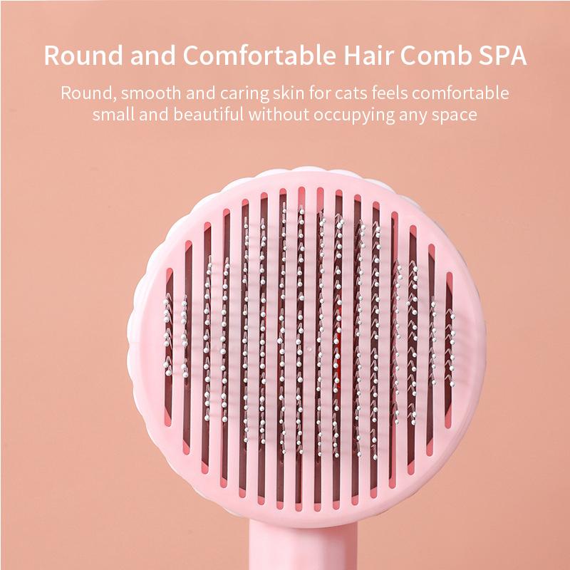 Расческа для удаления шерсти домашних животных, щетка для кошек, самоочищающаяся щетка-пуходерка для кошек, собак, скребок для удаления волос, инструмент для ухода за домашними животными, аксессуары для кошек