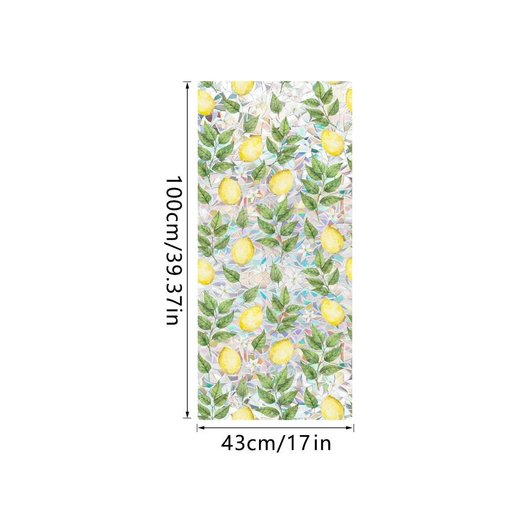 PVC Flower Window Electrostatic Stickers Privacy Protection Static Cling Decoration Reusable Glass Decals for Home Bathroom