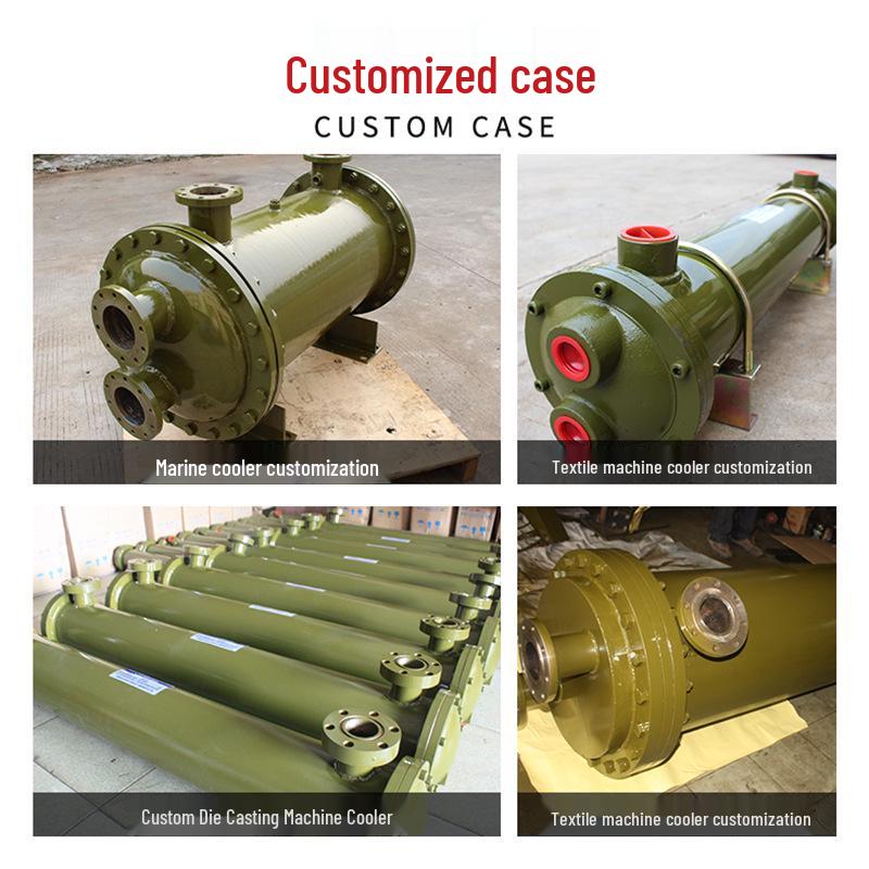 Масляный радиатор гидравлической станции - Корпус из литого под давлением, Трубчатый водяной и воздушный охладитель