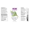 Now Foods Pure Essential Aroma Oil Lavender & Tea Tree Regular Oil, 30ml, 1 Unit