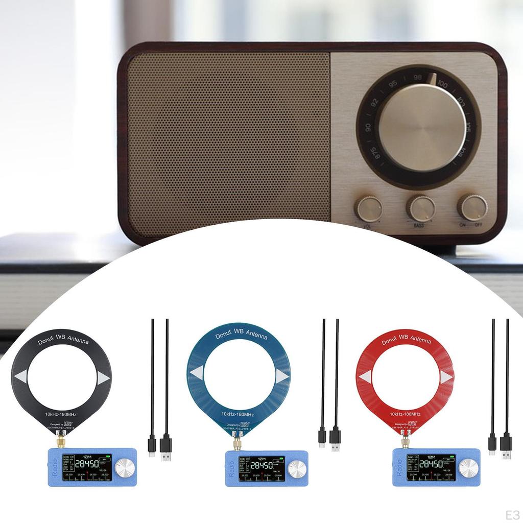 SI4732 Мини-радиоприемник с цветным дисплеем и 1,9-дюймовым экраном, перезаряжаемый AM-приемник для карманных радиостанций