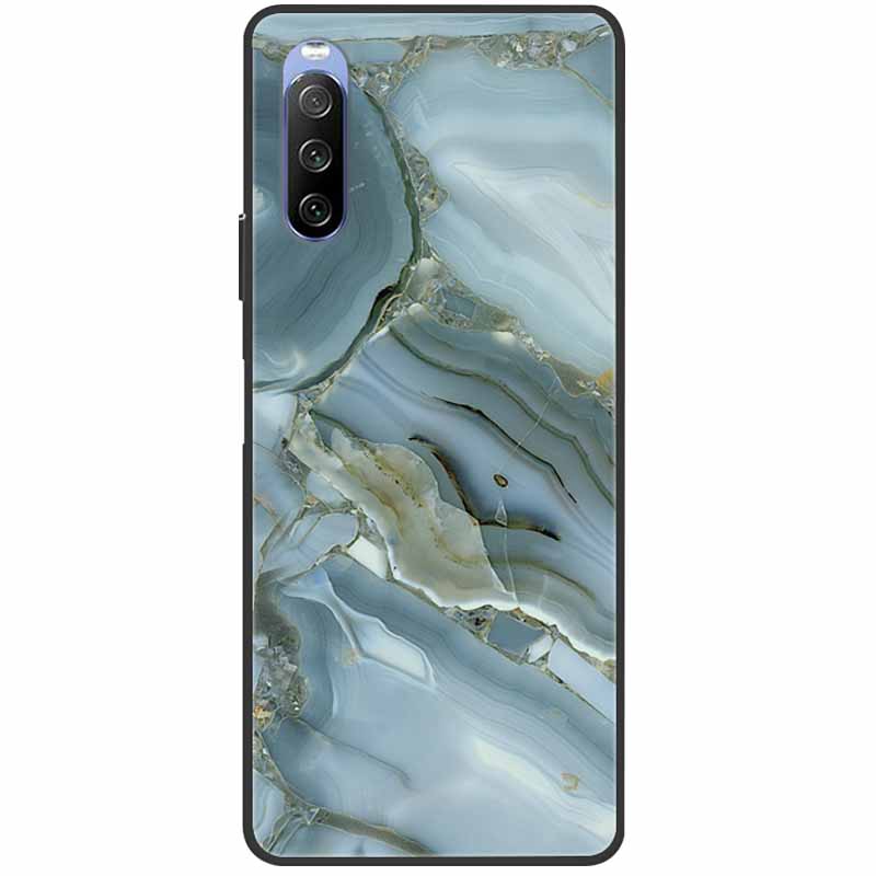 Мягкий чехол для Sony Xperia 10 III Case 5 III Мягкий силиконовый Черные чехлы для Sony Xperia 1 III / Xperia1 XZ4 Чехлы Крутой Мрамор
