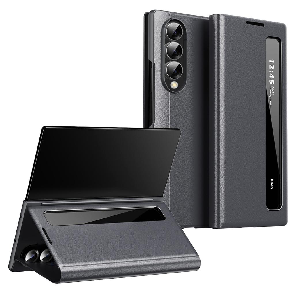 Чехол Smart View с окном из кожи для Samsung Galaxy Z Fold4 5G