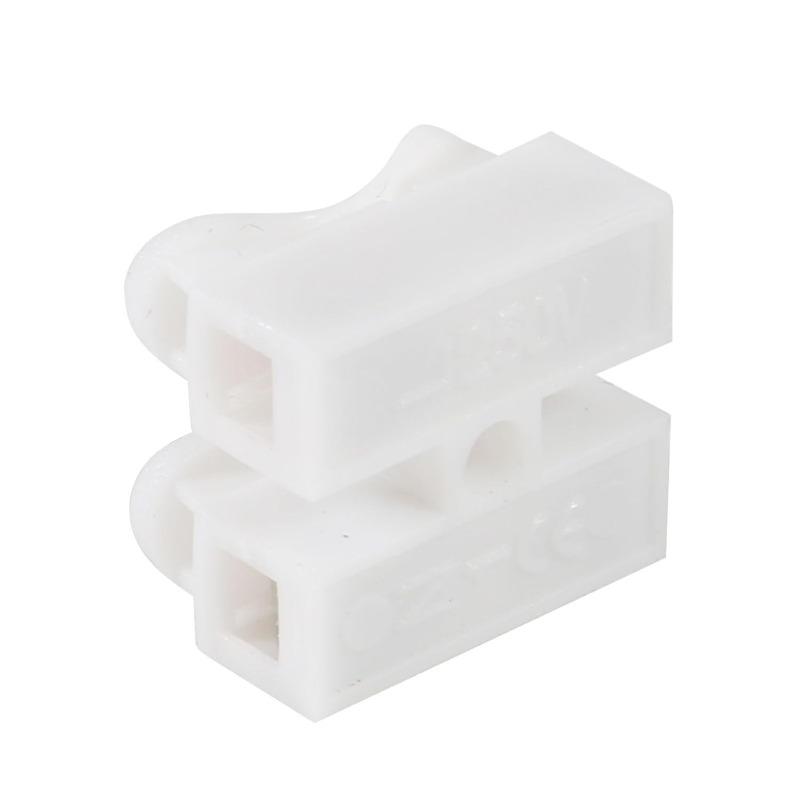 50 шт. 2-полюсных быстрозажимных соединителей для проводов, клеммы для люстр, клеммы для электрических кабелей для безопасной скрутки проводов