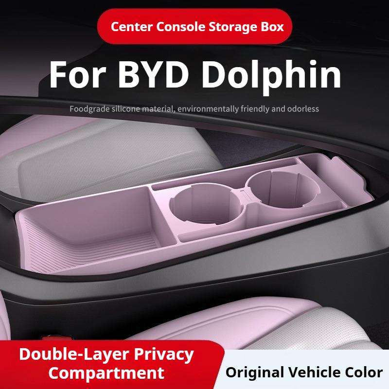 For BYD 25 Dolphin Models Car Center Console Modification Anti-slip Pad Central Control Lower Storage Box Car Modify Accessories