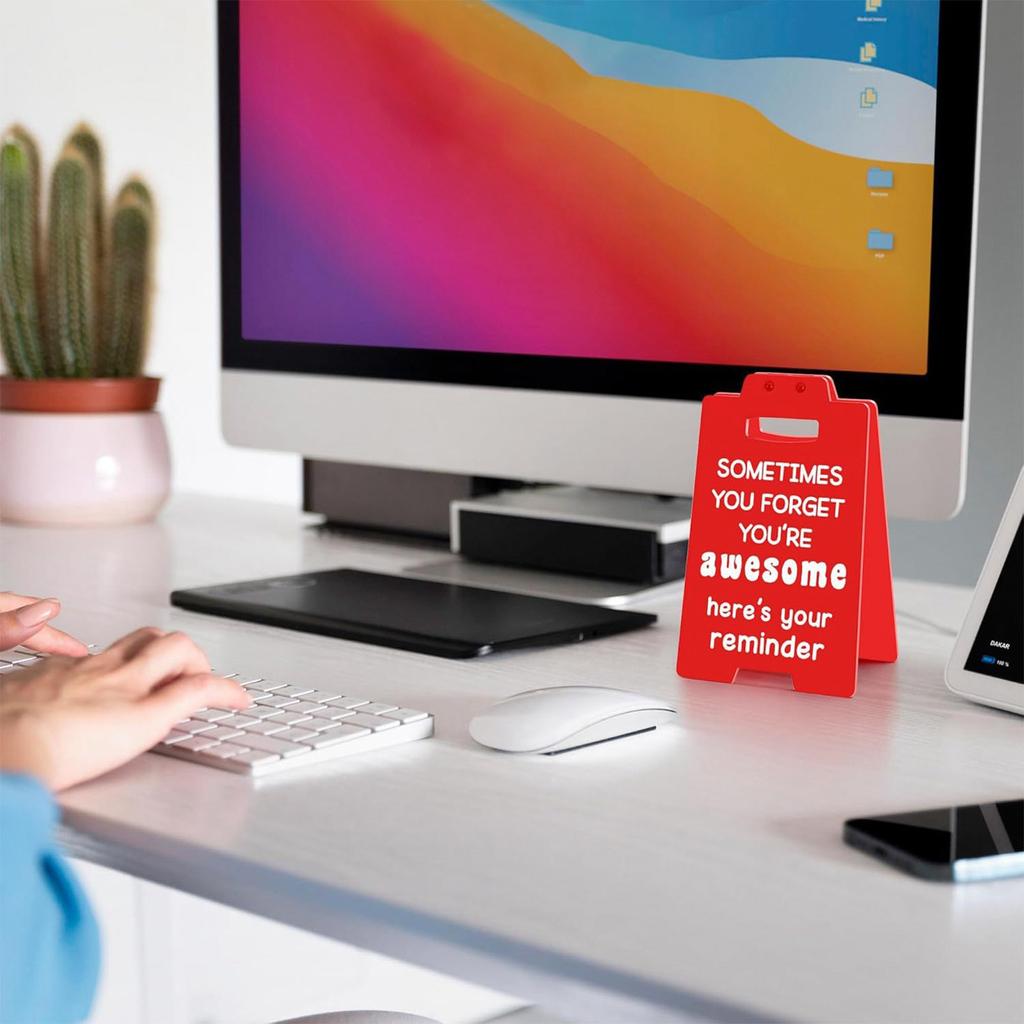 Decor For Women Men Positive Mental Motivational Desk Decorations Sign Gifts You Are Enough Gifts Little Reminders