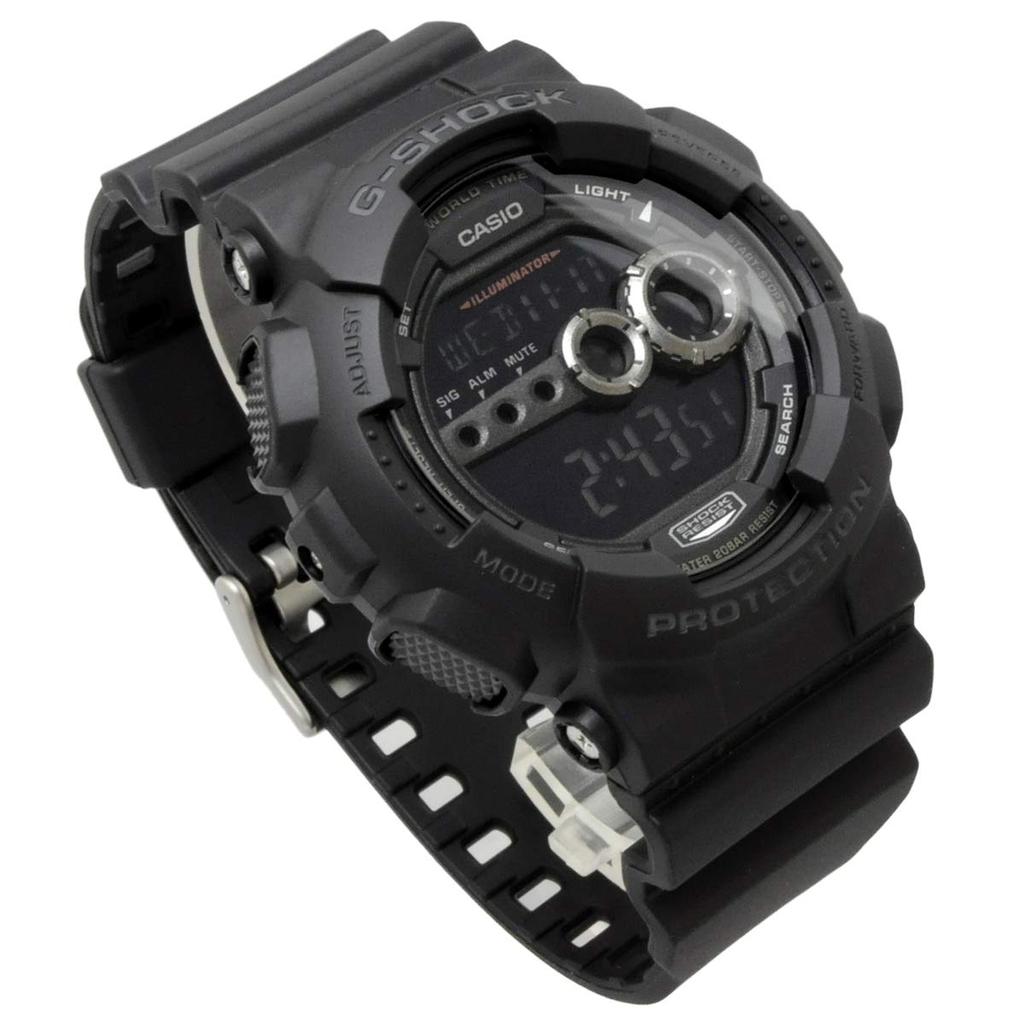 Casio Часы Casio цифровые стандартные Overseas модель спортивные черные G-SHOCK G-Shock мужские GD-100-1B [Товар]