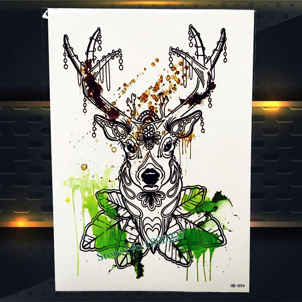 1PC Black Dragon Jurassic Dinosaur Temporary Tattoo Stickers Body Art ARm Waterproof