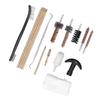 15PCS Barrel Cleaner Rod Kit Copper Hunting Shooting Supplies Cleaning Kit with Carrying Case