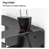 Wall-Mounted Hairdryer Support Rack Metal Bathroom Shelf Hair Dryer Holder  Washroom Stylist Tool