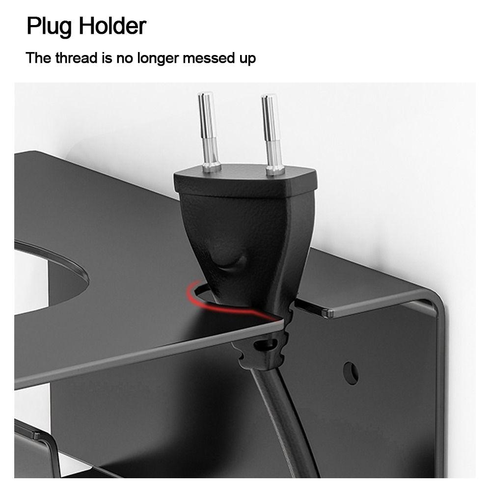 Wall-Mounted Hairdryer Support Rack Metal Bathroom Shelf Hair Dryer Holder  Washroom Stylist Tool