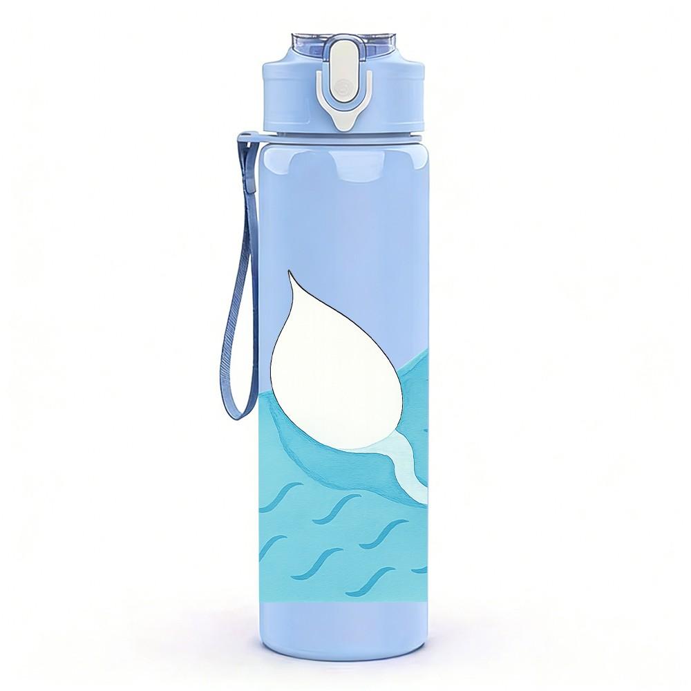 1PC Perfectionist Phrase Quote Text 750ml Color Plastic Sports Water Bottle Leakproof Flip Straw Lid Suitable for Sports Office Home Use