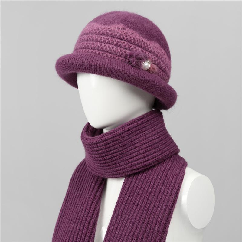 In the elderly hat women winter new mother-in-law hat old lady old lady plush warm wool hat