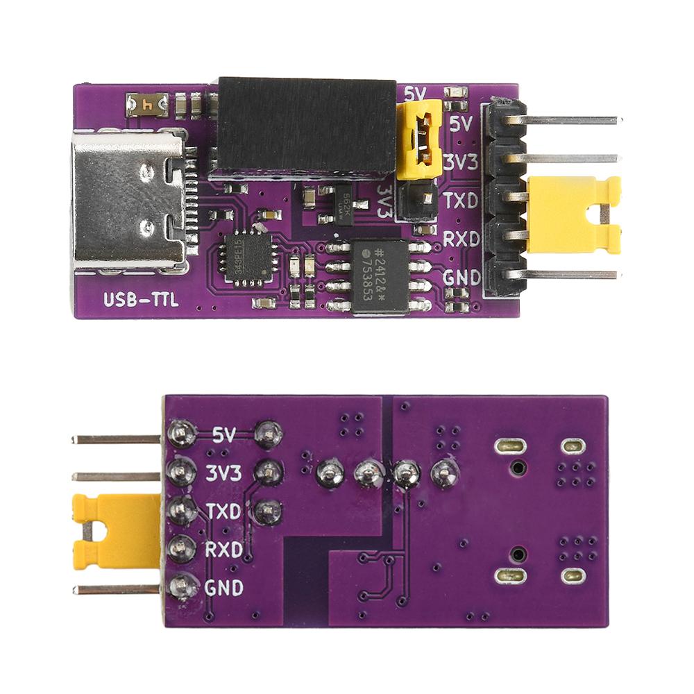 CH343 Isolated USB-to-TTL Downloader DC 3.3V/5V Type-C Serial Port Isolated High-speed Communication 6Mbps UART Download Module