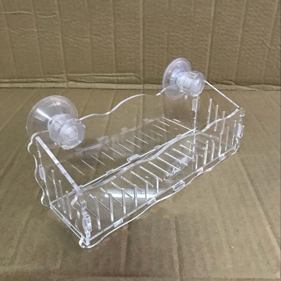 Подставка для аквариумных растений, подвесной горшок для растений с присосками, прозрачный