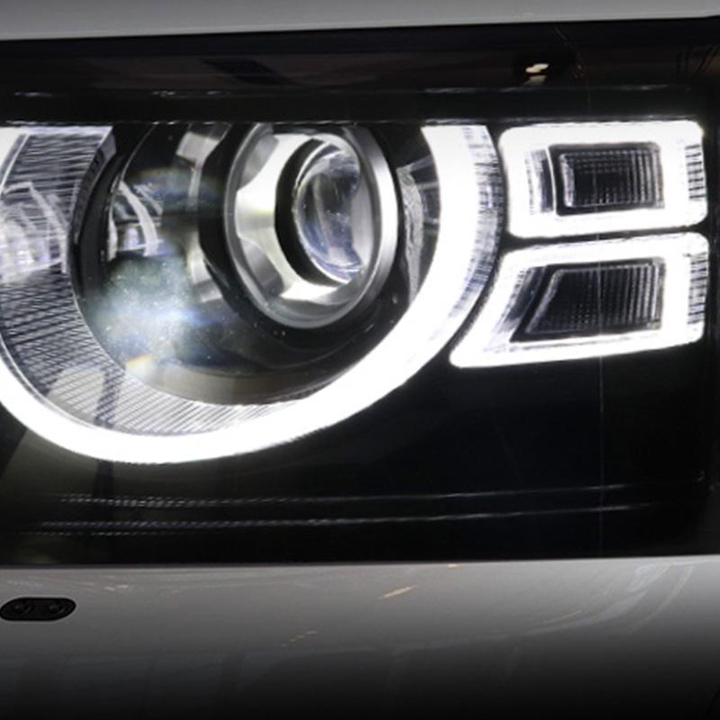 Сборка фары в стиле Land Rover Discovery 4 Defender со светодиодным указателем поворота и ДХО (Модели 2010-2017 годов)