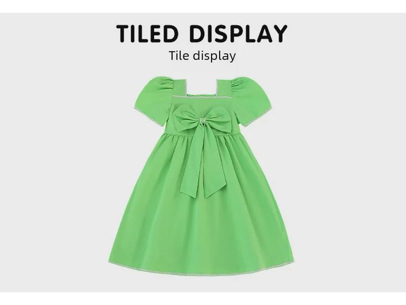 Летнее платье принцессы с рукавами-фонариками для девочек