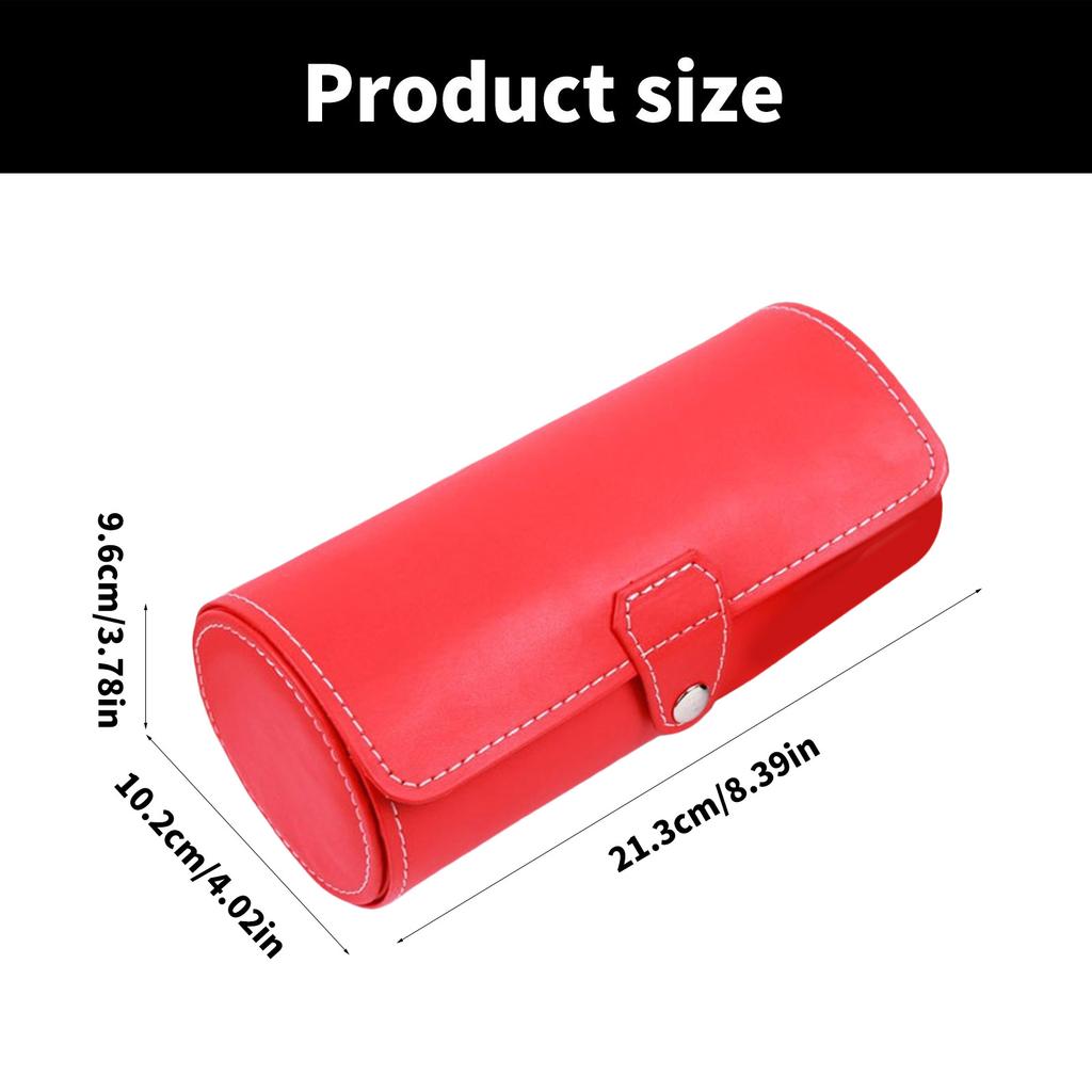 Портативные Прочные Органайзеры-роллы для часов из ПУ кожи Домашний аксессуар для мужчин 3 отделения Витрина Элегантные Плетеные вручную стили