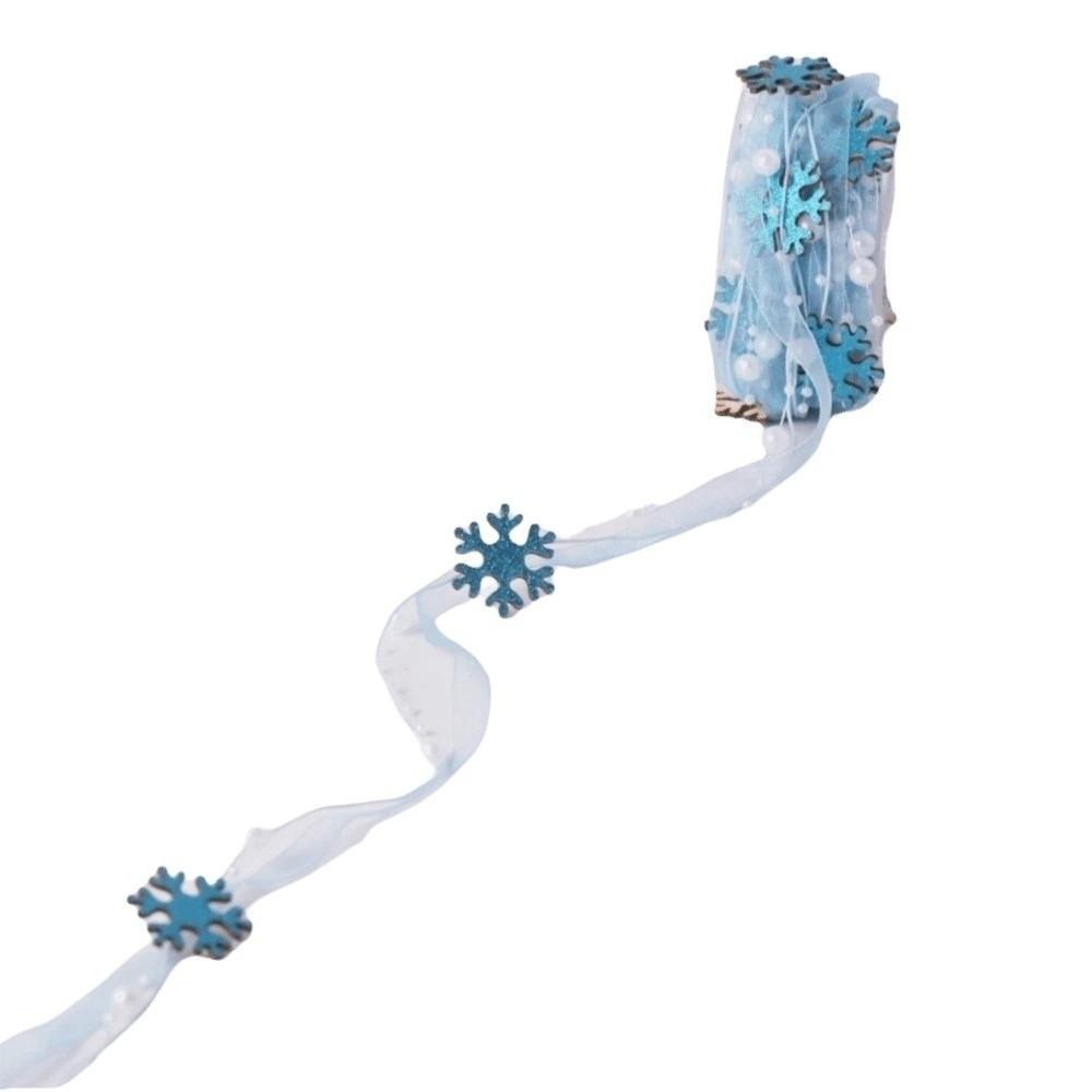 Multi Textured Christmas Ribbon Roll Creative Design Handmade Festive Garland Craft Lovers