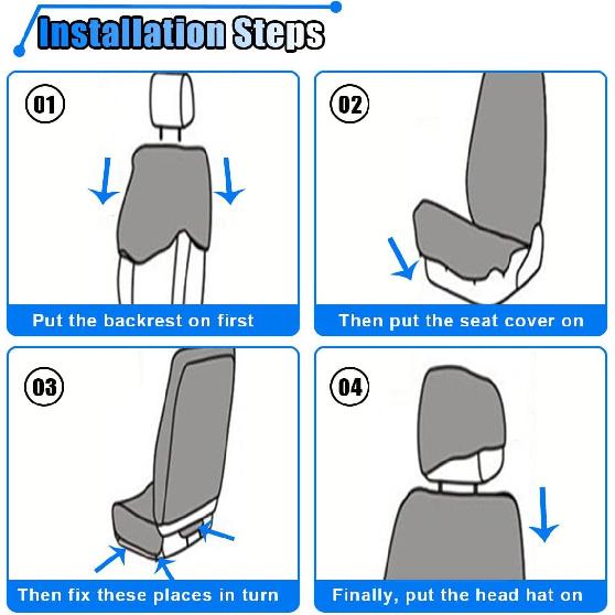 2 Pack Car Seat Covers, Breathable Seat Protectors, Anti-Slip Driver Seat Cover, Comfortable Front Seat Cover Set Universal Fit For Truck, SUV,