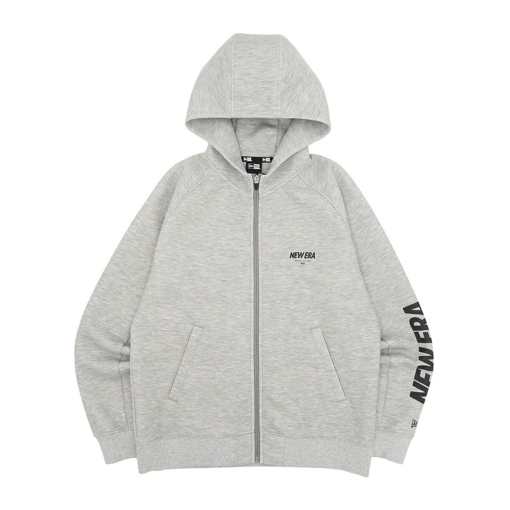New Era Технологичная толстовка с капюшоном на молнии Performance Apparel Tech Sweat, Серая, Размер L, PA TECH SW FZH NE 1920 GRY, Мужская толстовка-куртка на молнии