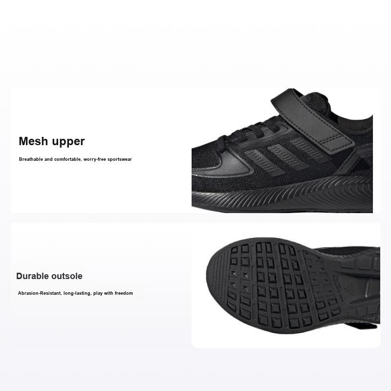 adidas Neo Runfalcon 2.0 Дышащие Прочные Низкие Детские Кроссовки для Бега Детские Кроссовки Черные FZ0114