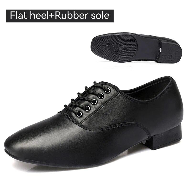 Latin Dance Shoes For Men Black Modern Dance Shoes Salsa Ballroom Tango Latin Shoes For Boys Men Flat Heel Free Shipping