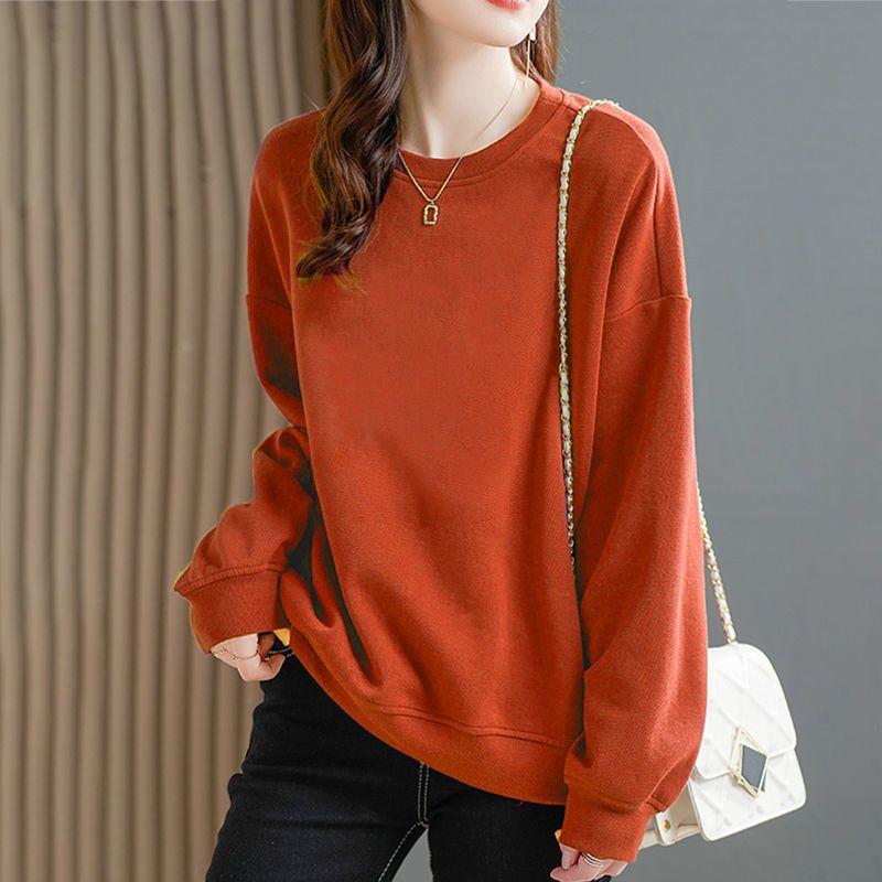Весенне-осенний женский пуловер, толстовка с теплым низом и верхом, свободная толстовка с капюшоном для женщин