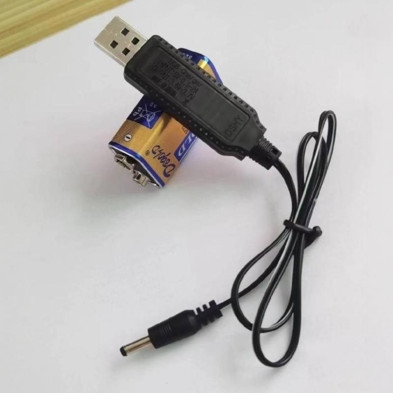 3.7V USB DC Charging Cord 3.5mm Plug Charge Line with Power Off Indicator 1/5Pcs Anti-break for Daily Long-term Use