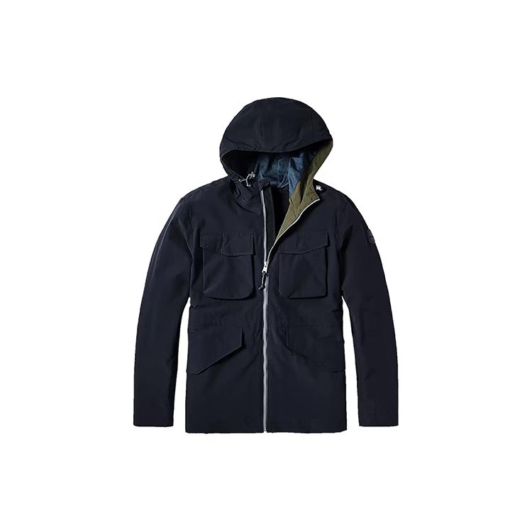 Timberland Повседневный элегантный наряд с капюшоном, мужская куртка, темно-синяя A2EJW-433