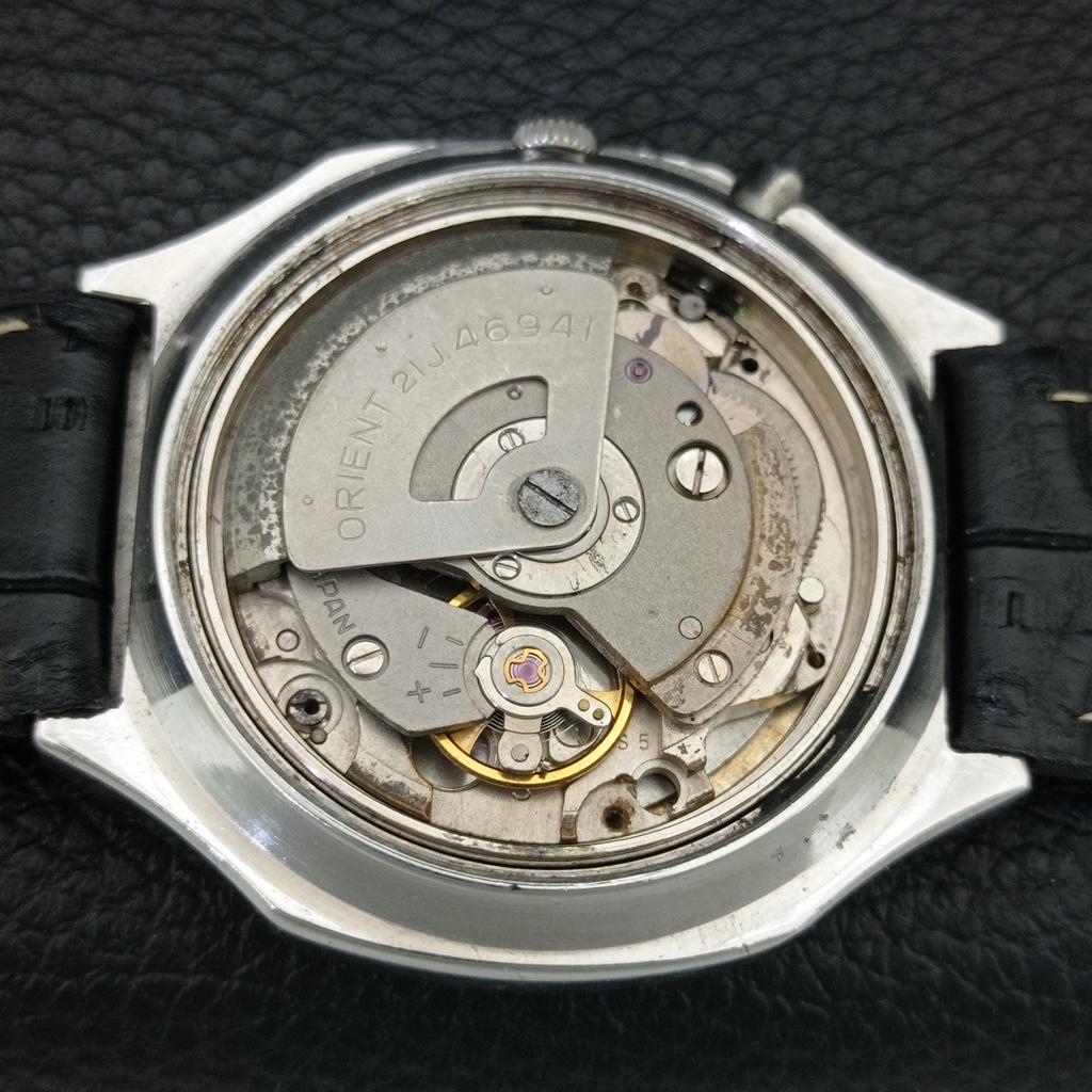 ВИНТАЖНЫЕ АВТОМАТИЧЕСКИЕ МУЖСКИЕ ЧАСЫ ORIENT 46941 ЯПОНИЯ БЕЛЫЙ ЦВЕТ ЦИФЕРБЛАТ a706284-1