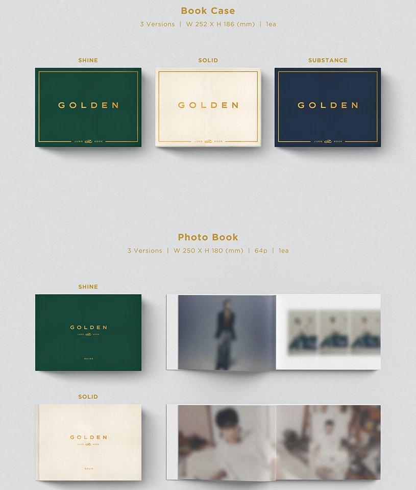 BTS JUNGKOOK [GOLDEN] Альбом CD+Фотоальбом+4 Карточки+Постер+2 Наклейки+Конверт+ПОДАРОК