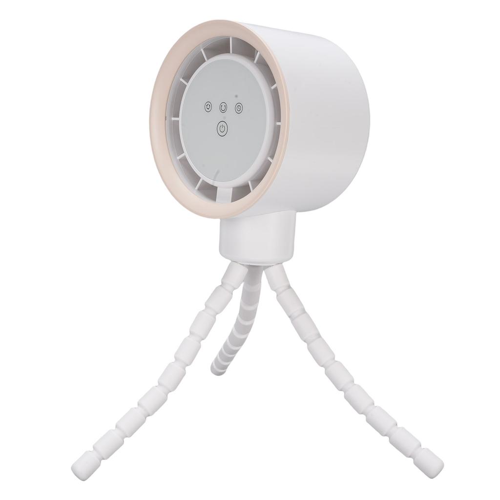 Battery Operated Stroller Digital Diaplay 360 Degree Oscillation Fan Tripod Clip On Flexible Fan 4000mAh