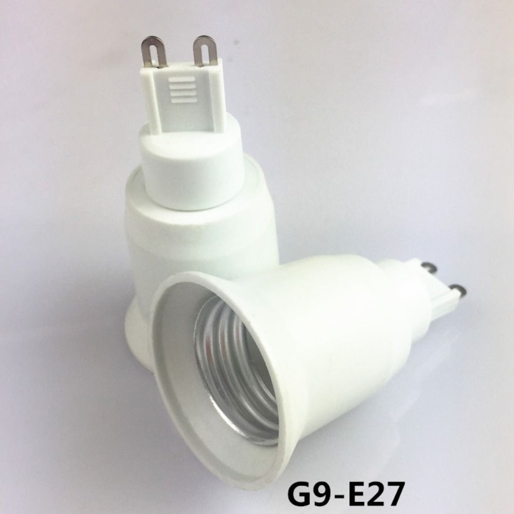 Metal Light Bulb Socket Adapter White Converter Durable Light Holder Home