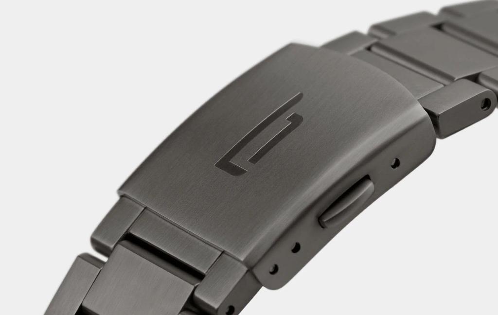 Lilianthal Berlin Chronograph Watch with Date Made in Gray Men's Display, Germany, C01-022-B040FB,