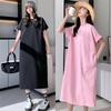 2024 Spring/Summer Plus Size Women's Embroidered Loose Cotton Dress