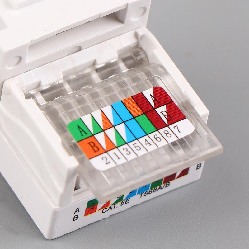 5 шт. разъем Rj45 информационный разъем компьютерный выход кабель адаптер гнездо