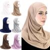 Вискозно-хлопковый исламский платок на голову Очень мягкий головной убор, чепчик, мгновенный шарф, шапочка для химиотерапии