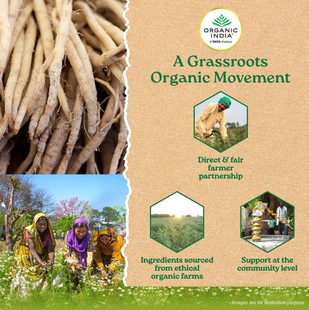 ORGANIC INDIA Shatavari 60 Veg Capsules for Women Hormonal Balance Health Vitality Support