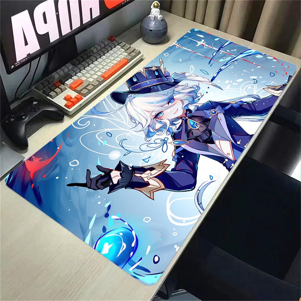 Genshin Impact Furina Аниме Игра Коврик для мыши Офис ПК Кавайные Игровые Аксессуары Клавиатура Коврик для мыши Ноутбук x см Коврик для мыши Ковер